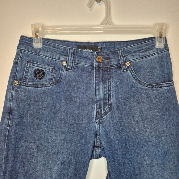 Zegna ZZ530 Slim Fit Blue Jeans Size 31 - Picture 2 of 14